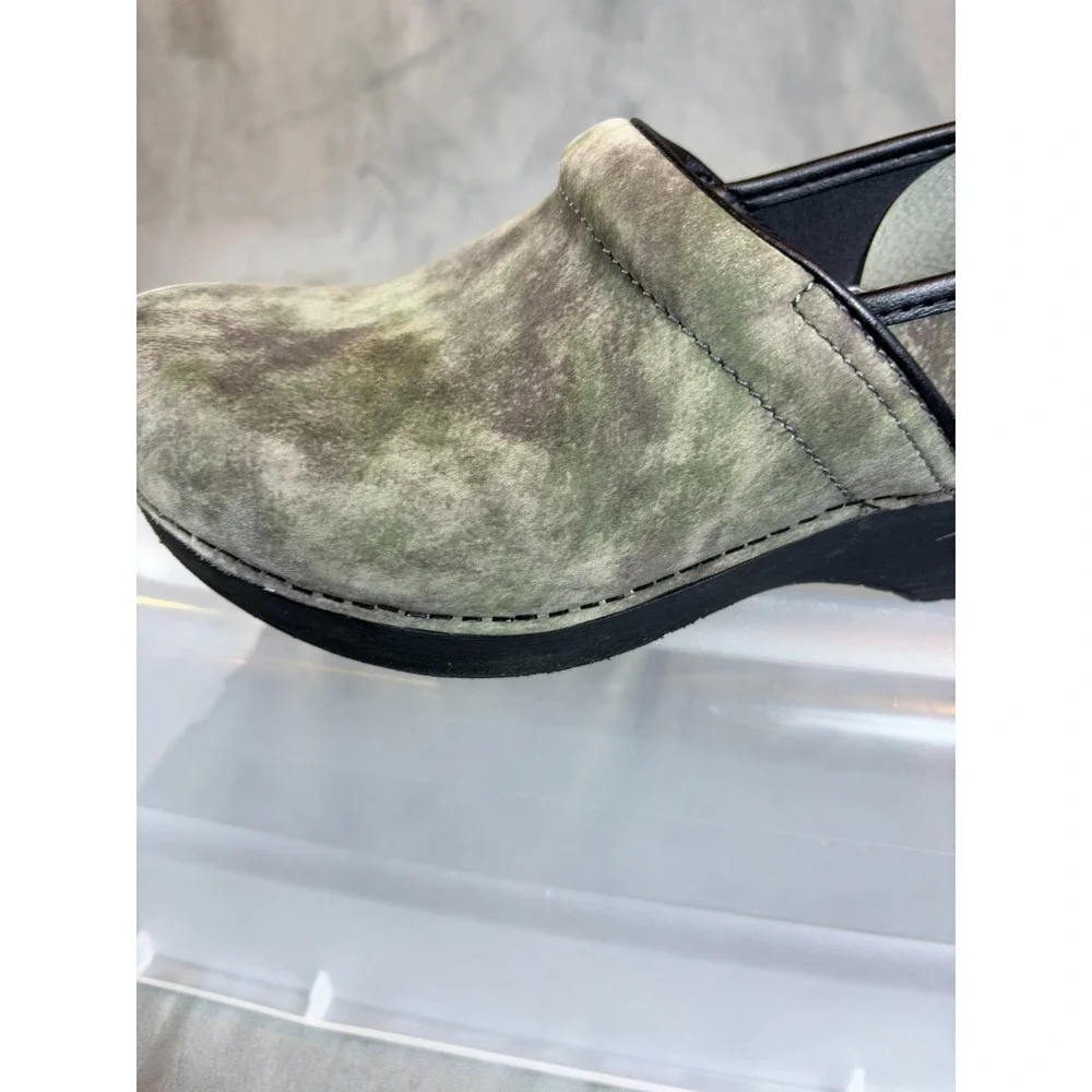 Dansko  XP 20 Professional Camo Clogs Women Suede Slip On Shoes Nurse  Sz 9 / 40 - Picture 15 of 16